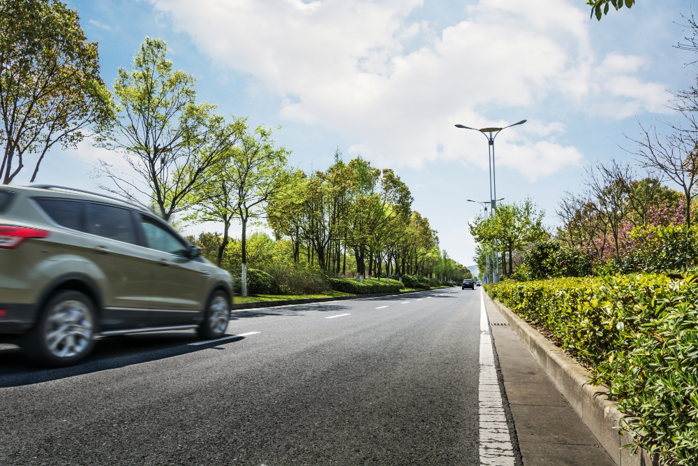 moving-car-road